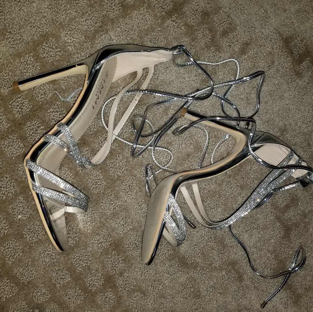 Simmi London ankle tie stiletto